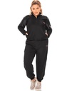 Jogger para dama con bolsillos talla L negro