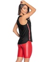 Camiseta deportiva para dama sin mangas talla única negra
