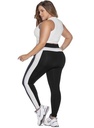 Leggins para dama pretina alta talla L negro