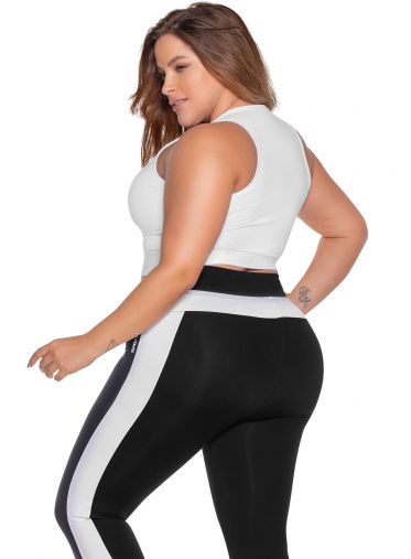 Top para dama talla L color blanco, modelo básico