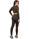 Leggins para dama sin costuras talla única gris