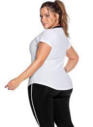 Camiseta deportiva para dama talla L color blanco