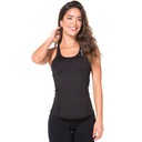 Camiseta deportiva sin mangas para dama talla única color negro