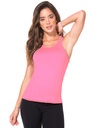 Camiseta deportiva sin mangas para dama talla única color rosado
