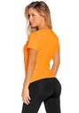 Camiseta deportiva para dama talla M color naranja