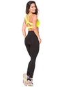 Leggins para dama pretina alta talla única negro