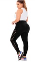 Leggins para dama talla L negro