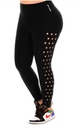 Leggins para dama talla XL negro