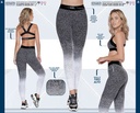 Leggins para dama talla única jacquard negro