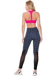 Leggins para dama talla única jacquard gris