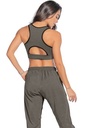 Top para dama talla S color gris y negro