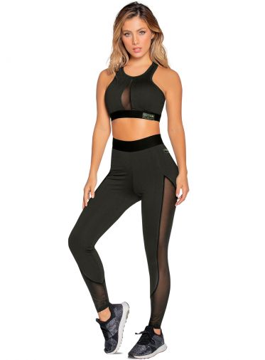 Leggins para dama talla única negro