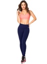 Leggins para dama pretina alta talla M azúl oscuro