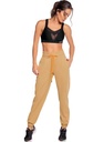 Jogger para dama con bolsillos talla S beige
