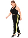 Jogger para dama con bolsillos talla L negro