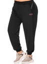 Jogger para dama con bolsillos talla L negro