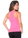 Camiseta deportiva sin mangas para dama talla única color rosado