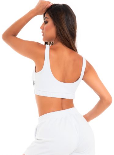 [FG-TOP-00008-J-M] Top para dama talla M color blanco
