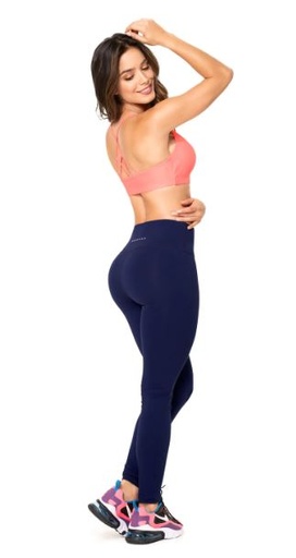 [FG-LEG-00006-C-L] Leggins para dama pretina alta talla L azul oscuro