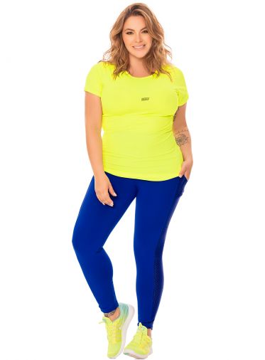 [FG-LEG-00011-C-L] Leggins para dama talla L azúl con bolsillos